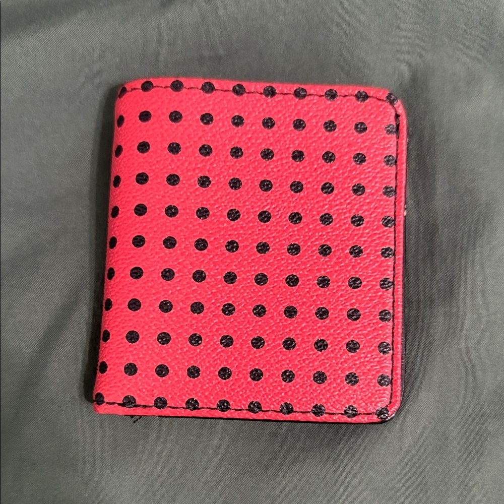 Fossil Red and Black Polka Dot Wallet